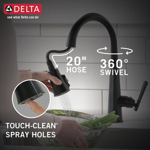 Emmeline Pull-Down Kitchen Faucet in Matte Black