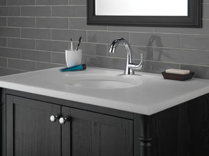 Kayra Single-Handle Pull-Down Bathroom Faucet in Chrome