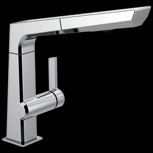 Pivotal Pull-Out Kitchen Faucet in Chrome