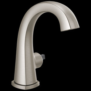 Stryke 7.38' Single-Handle Bathroom Faucet in Stainless with Drain - Less Handle