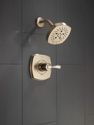 Stryke 14 Series Single Lever Handle Shower Only Faucet in Champagne Bronze