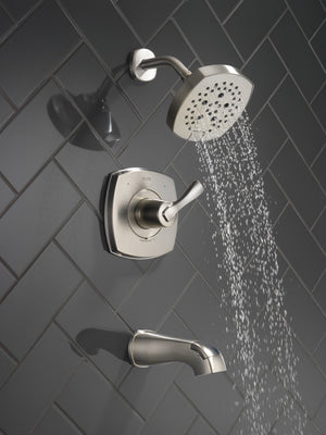 Stryke 14 Series Single Lever Handle Tub & Shower Faucet in Stainless