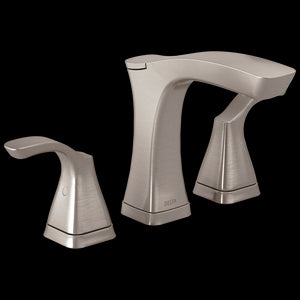 Tesla Widespread Two-Handle Bathroom Faucet in Stainless