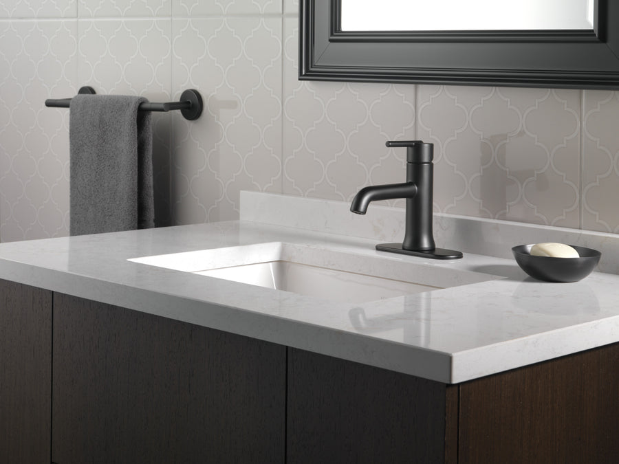 Trinsic Single-Handle Bathroom Faucet in Matte Black