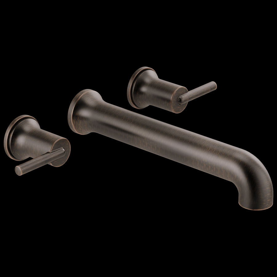 Trinsic Two-Handle Wall Mount Tub Filler in Venetian Bronze