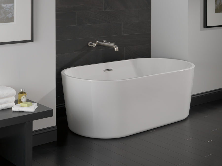 Trinsic Two-Handle Wall Mount Tub Filler in Stainless