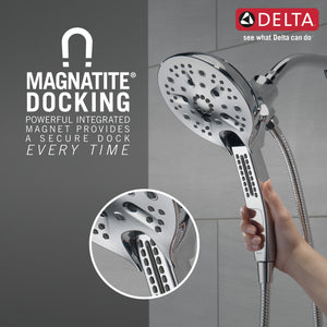 Universal Showering 2.5 gpm 2 in 1 Showerhead in Chrome with Hand Shower