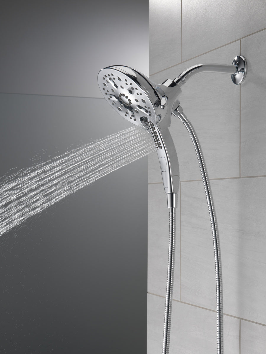 Universal Showering 2.5 gpm 2 in 1 Showerhead in Chrome with Hand Shower