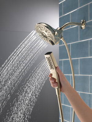 Universal Showering 2.5 gpm 2 in 1 Showerhead in Polished Nickel with Hand Shower