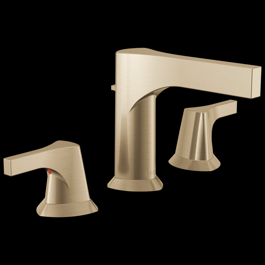 Zura Widespread Two-Handle Bathroom Faucet in Champagne Bronze