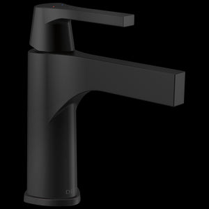 Zura Single-Handle Bathroom Faucet in Matte Black - Drain Included