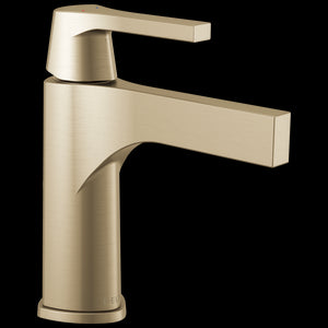 Zura Single-Handle Bathroom Faucet in Champagne Bronze