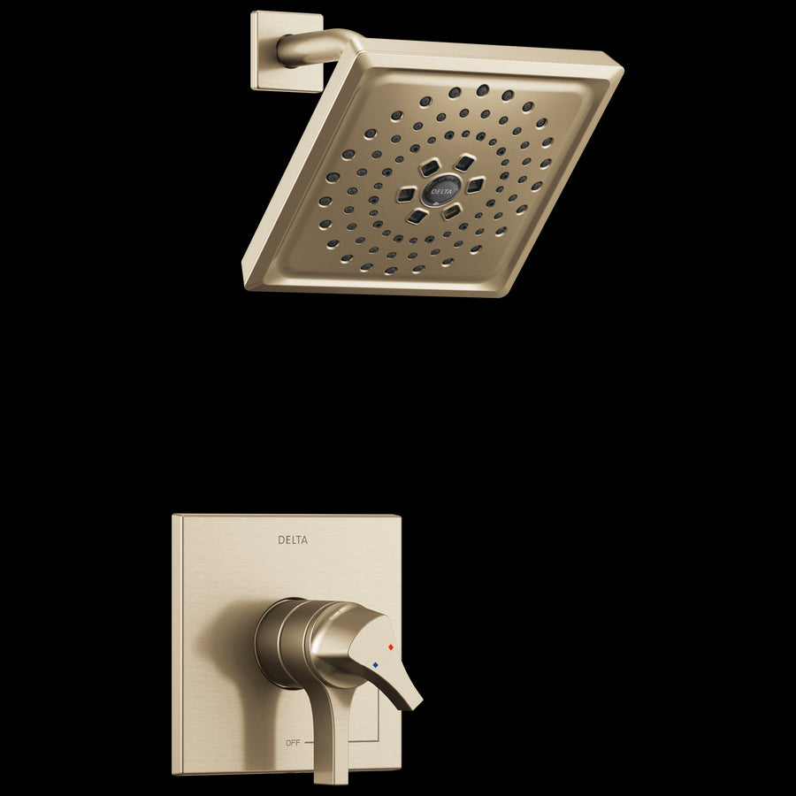 Zura 17 Series Single-Handle Shower Only Faucet in Champagne Bronze
