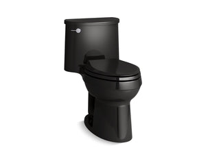 Adair Comfort Height Elongated 1.28 gpf One-Piece Toilet in Black Black