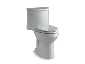 Adair Comfort Height Elongated 1.28 gpf One-Piece Toilet in Ice Grey