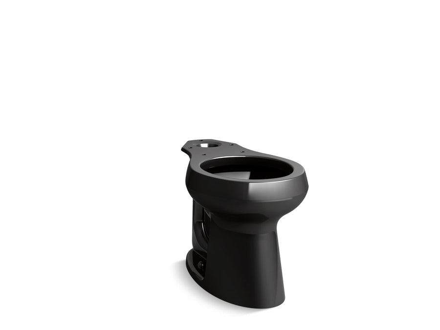 Highline Comfort Height Round Toilet Bowl in Black Black