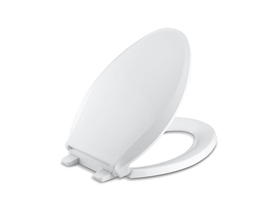 Cachet Quick-Release Elongated Toilet Seat in White