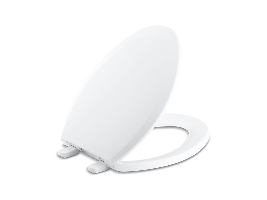 Lustra Quick-Release Elongated Toilet Seat in White