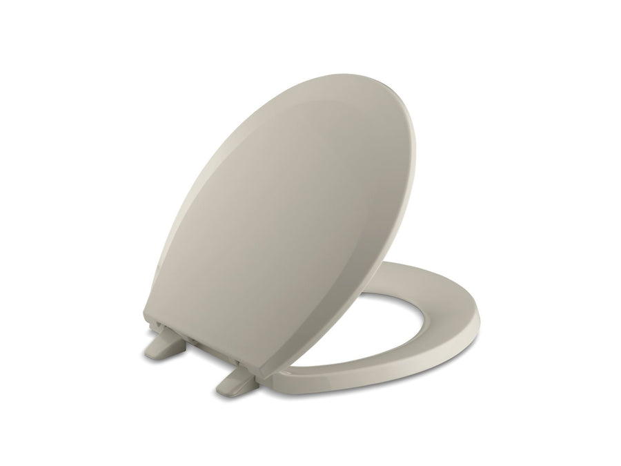 Lustra Quick-Release Round Toilet Seat in Sandbar