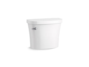 Kingston Right Hand Lever Toilet Tank in White with Tank Cover Locks