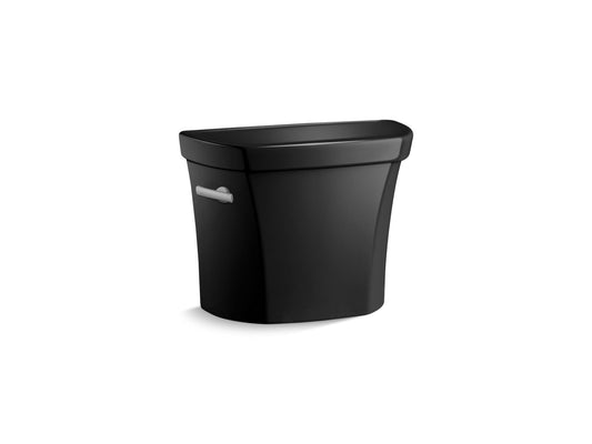 Wellworth Toilet Tank in Black Black with Tank Cover Locks