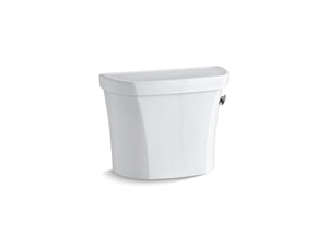 Wellworth Right-Handed Trip Lever Toilet Tank in White with Tank Cover Locks