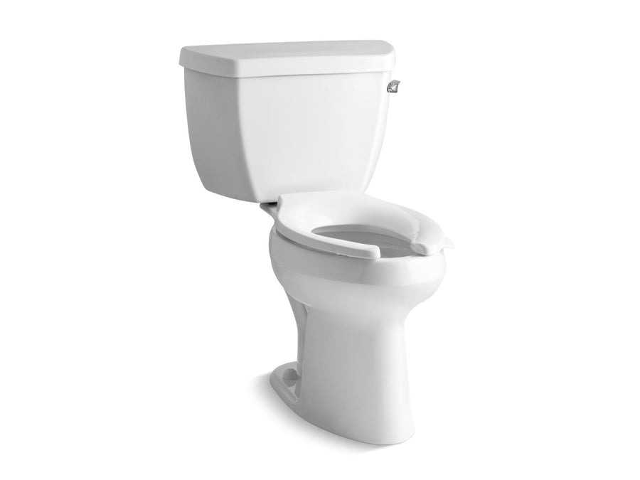 Highline Classic Comfort Height Elongated 1.0 gpf Two-Piece Toilet in White with Right Hand Trip Lever