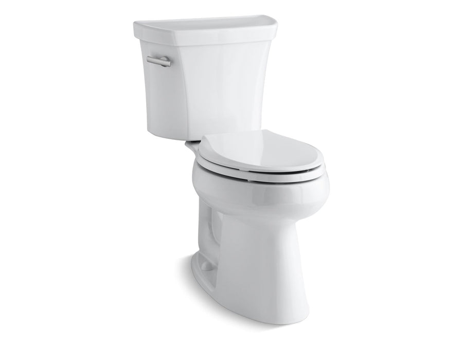 Highline Comfort Height Elongated 1.28 gpf Two-Piece Toilet in White with Insulated Tank