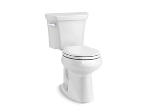 Highline Comfort Height Round 1.28 gpf Two-Piece Toilet in White with Insulated Tank