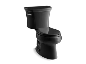 Wellworth Elongated 1.28 gpf Two-Piece Toilet in Black Black