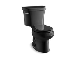 Wellworth Round 1.28 gpf Two-Piece Toilet in Black Black
