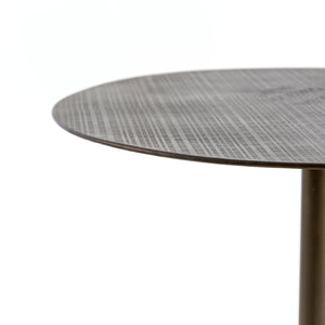 Element Bar Height Table in Aged Brass & Acid Etched Aged Brass (32' x 32' x 41.5')