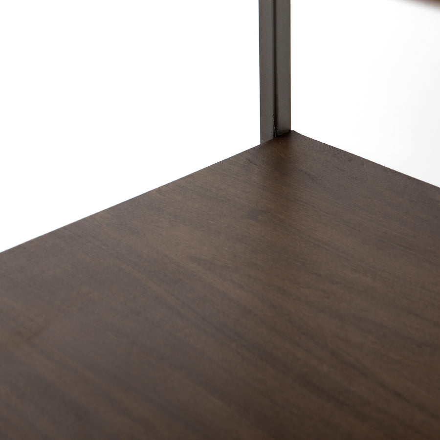 Fulton Modular Wide Bookcase in Natural Iron & Auburn Poplar (35' x 17' x 83')