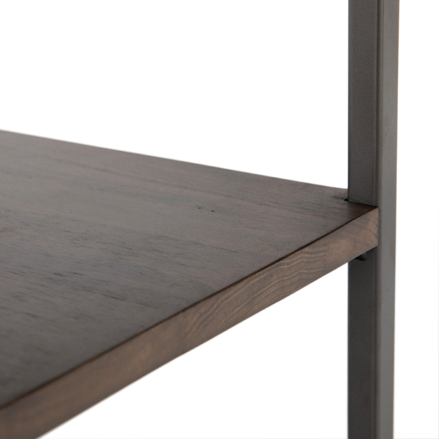 Fulton Modular Wide Bookcase in Natural Iron & Auburn Poplar (35' x 17' x 83')