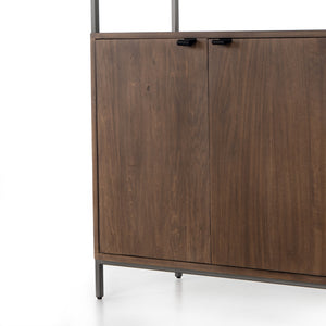 Fulton Modular Wide Bookcase in Natural Iron & Auburn Poplar (35' x 17' x 83')