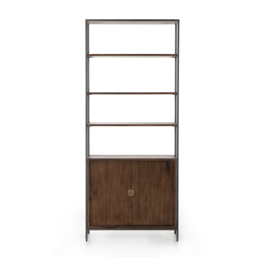 Fulton Modular Wide Bookcase in Natural Iron & Auburn Poplar (35' x 17' x 83')