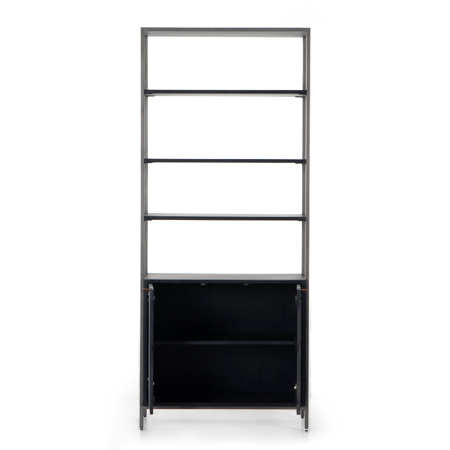 Fulton Modular Bookcase in Natural Iron & Black Wash Poplar (35' x 17' x 83')