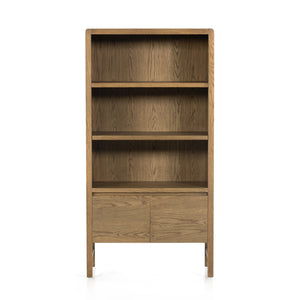 Irondale Bookcase in Drifted Oak (35.5' x 18' x 69.25')