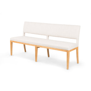 Irondale Dining Bench in Avant Natural & Smoked Drift Oak (70.75' x 22.25' x 34.75')