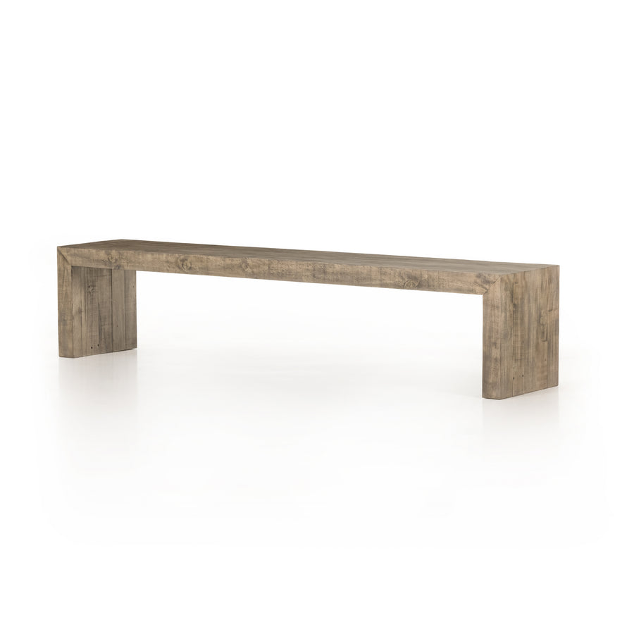 Sierra Dining Bench in Weathered Wheat (84.75' x 16' x 18')