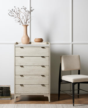 Parallel Dining Chair in Savile Flax & Black Wash (20' x 23.75' x 34.25')