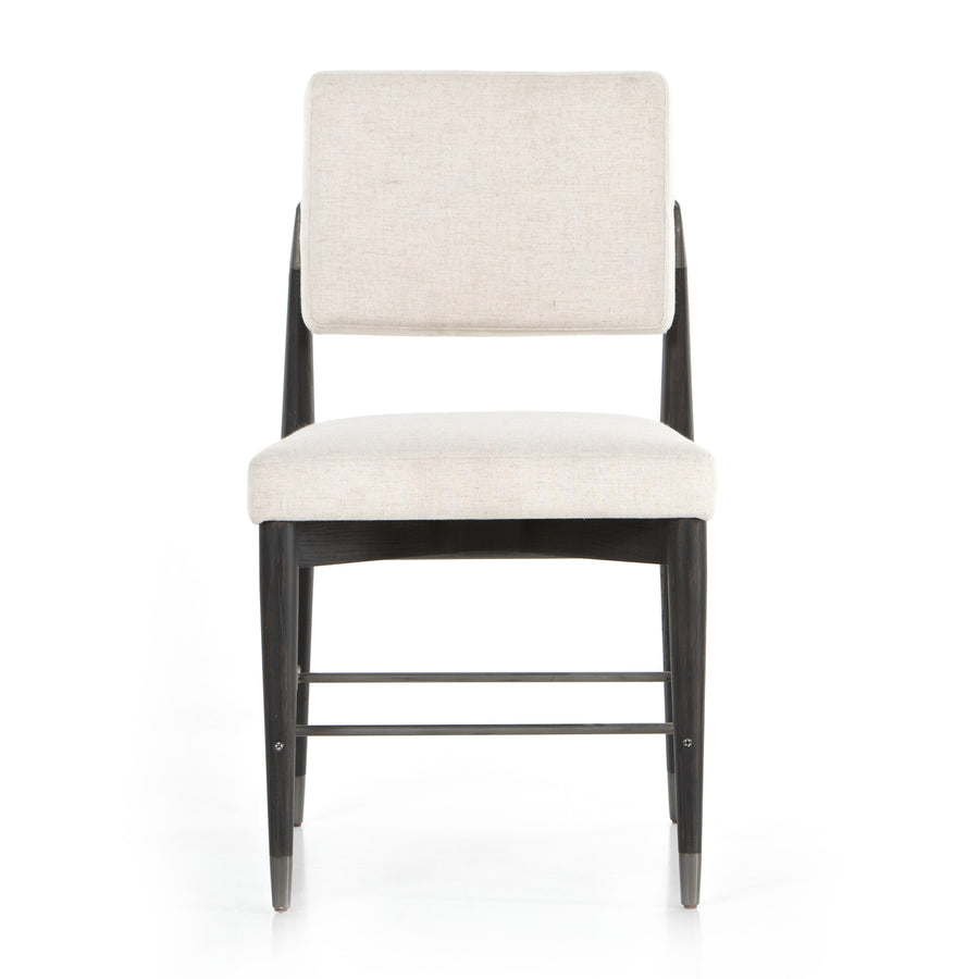 Parallel Dining Chair in Savile Flax & Black Wash (20' x 23.75' x 34.25')