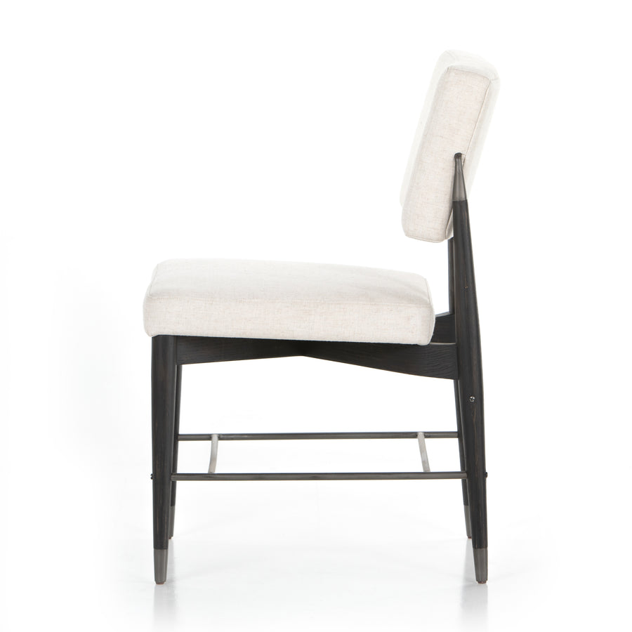 Parallel Dining Chair in Savile Flax & Black Wash (20' x 23.75' x 34.25')