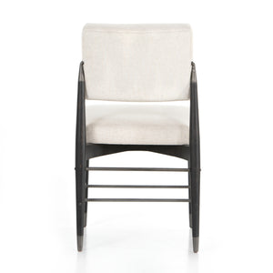 Parallel Dining Chair in Savile Flax & Black Wash (20' x 23.75' x 34.25')