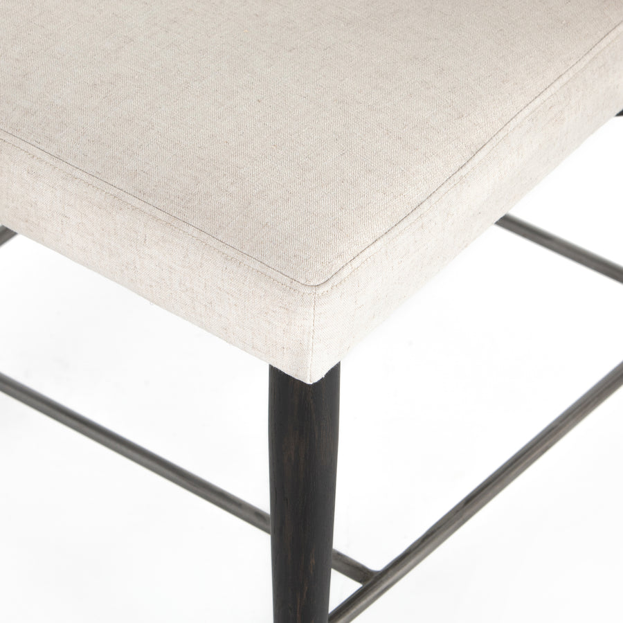Parallel Dining Chair in Savile Flax & Black Wash (20' x 23.75' x 34.25')