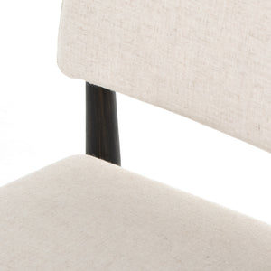 Parallel Dining Chair in Savile Flax & Black Wash (20' x 23.75' x 34.25')