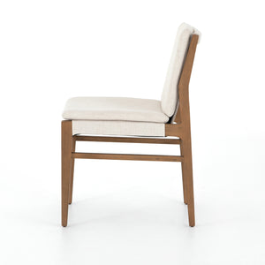 Ashford Dining Chair in Natural Brown & Savile Flax (19.75' x 25.25' x 34.75')
