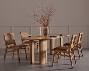 Caswell Dining Chair in Natural Cane & Natural Beech (20.5' x 24.5' x 33.75')