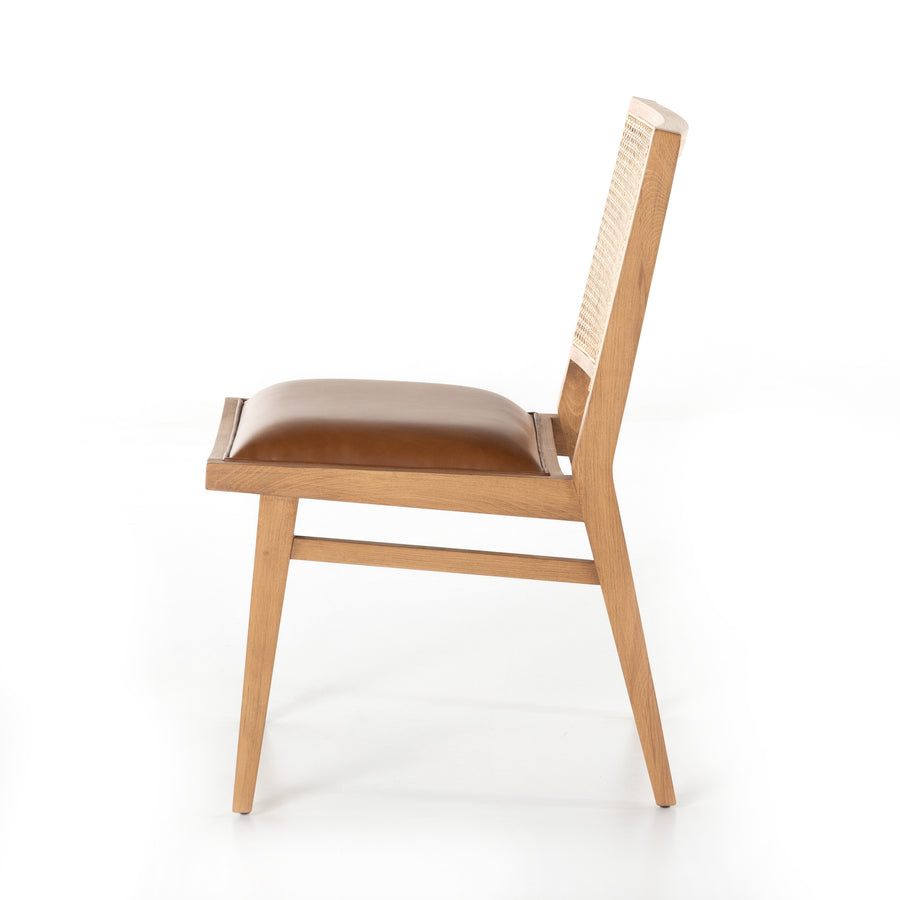 Caswell Dining Chair in Natural Cane & Natural Beech (20.5' x 24.5' x 33.75')