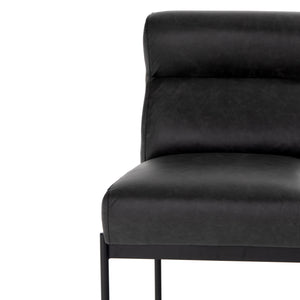 Kensington Dining Chair in Black Iron & Sonoma Black (20' x 25.5' x 34')